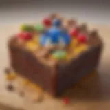 A beautifully plated sonic brownie with vibrant toppings