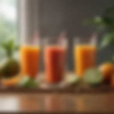 Holistic Approach to Juice Cleansing A serene setting for meditation with a juice cleanse beside
