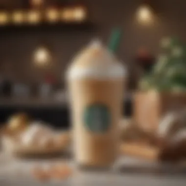 Seasonal Starbucks milkshake showcasing festive ingredients and presentation