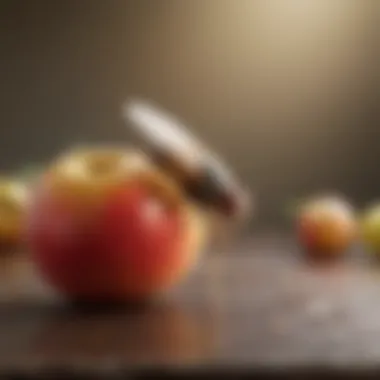 Natural Fruit Fly Trap A natural fruit fly trap using apple cider vinegar