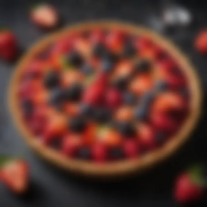 Colorful berry tart showcasing natural sweetness