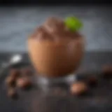 A decadent chocolate mousse made without sugar