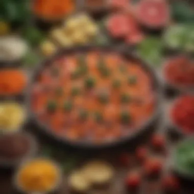 Vibrant Ingredients for Culinary Inspiration Colorful array of fresh ingredients