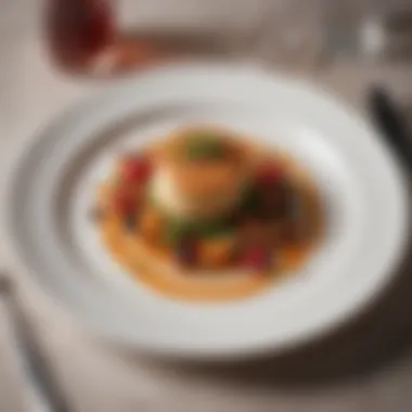 Culinary Artistry on a Plate Artfully plated gourmet dish