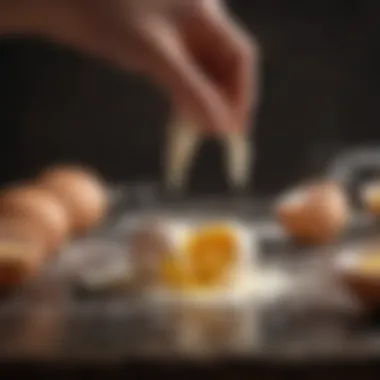 Effortless Peeling Technique Eggs being peeled smoothly