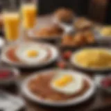 Delicious variety of breakfast dishes at TGI Fridays