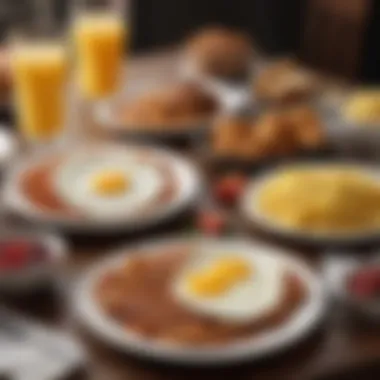 Breakfast Variety at TGI Fridays Delicious variety of breakfast dishes at TGI Fridays