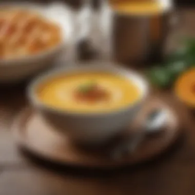 Creamy Butternut Squash Delight Rich and creamy butternut squash soup in a bowl