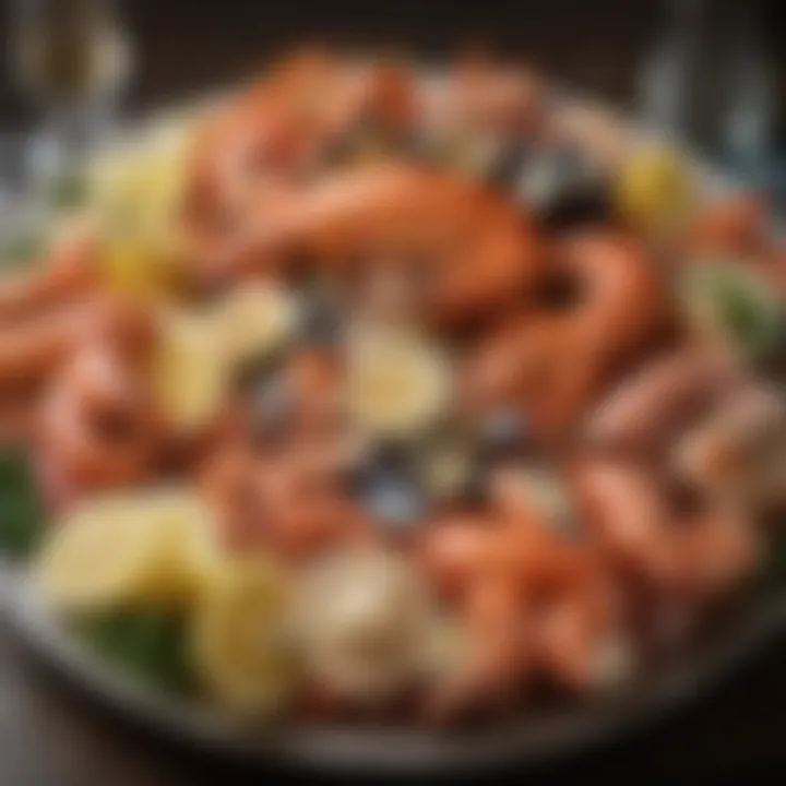 A vibrant seafood platter ready for a feast