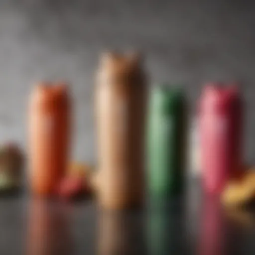 A sleek protein shaker bottle showcasing innovative design
