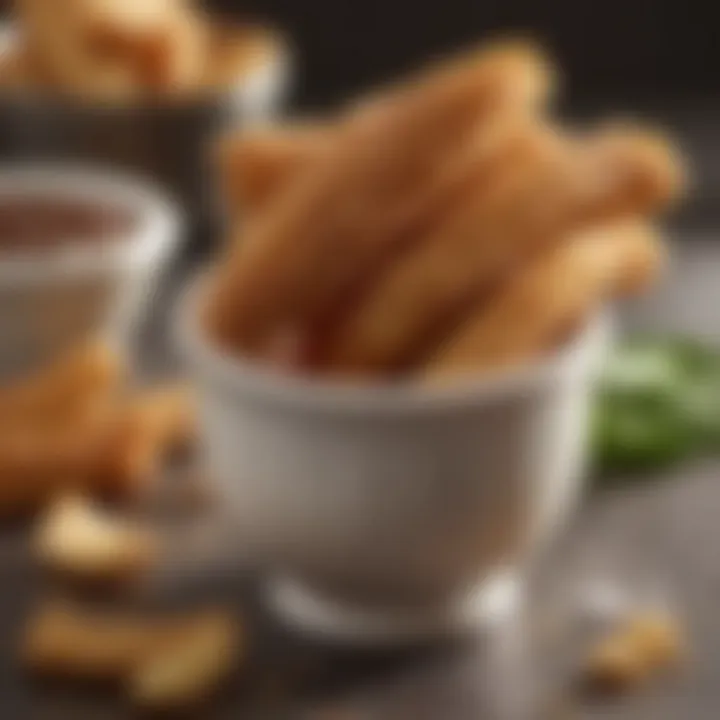 A variety of dips for churros