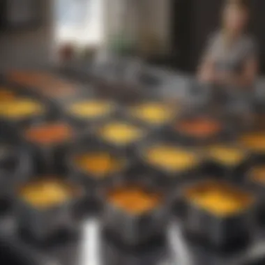 An array of in-home deep fryers showcasing varying designs and features.