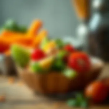 Infographic detailing nutritional components of various diets