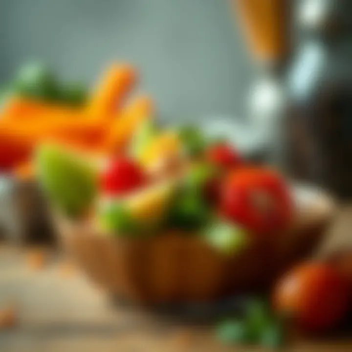 Infographic detailing nutritional components of various diets