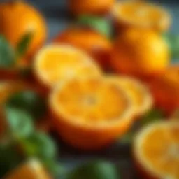 Vibrant citrus fruits rich in vitamin C for immune support