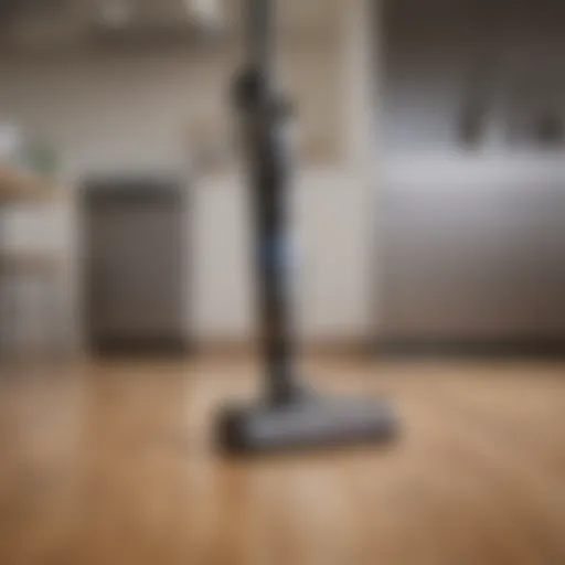 A high-performance stick vacuum showcasing sleek design and powerful suction.