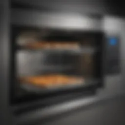 Illustration of the interior components of a new wave oven showcasing its innovative technology.