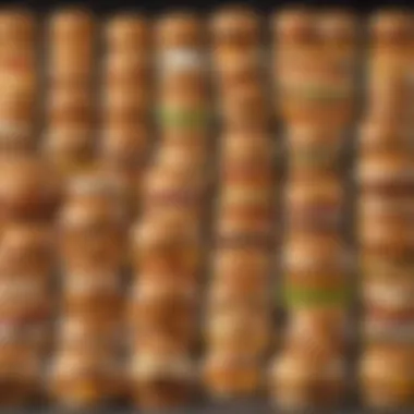 Popular Menu Choices at McDonald's Delicious spread of McDonald's popular menu items