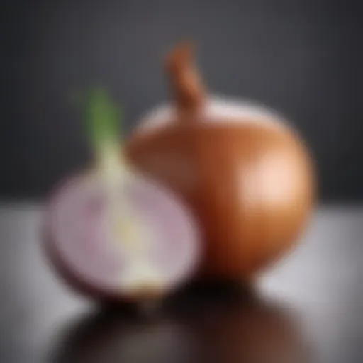 Nutritional breakdown of onions highlighting key vitamins and minerals