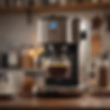 Brewing Fresh Coffee Mr. Coffee maker in use brewing fresh coffee