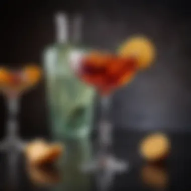 An elegant cocktail served in a vintage glass, reflecting the art of mixology.