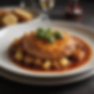 Signature Dish Artistry Artistic presentation of a signature dish