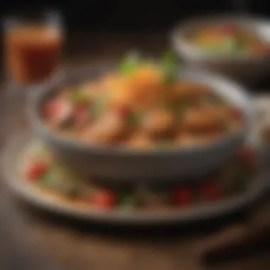 Vibrant International Dish A vibrant dish highlighting international cuisine from a Park City eatery