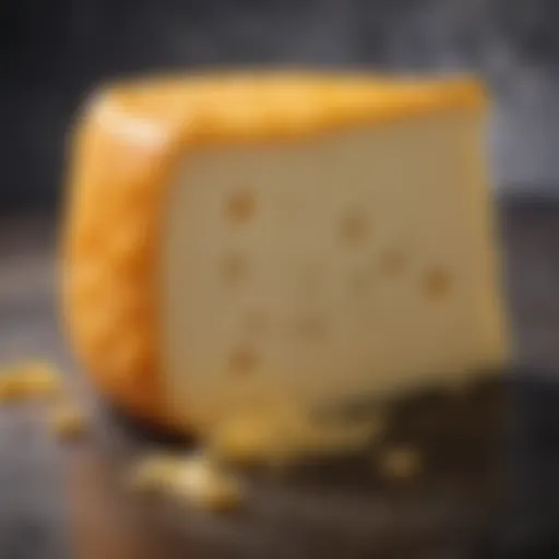 Close-up of tremor cheese showcasing its unique texture