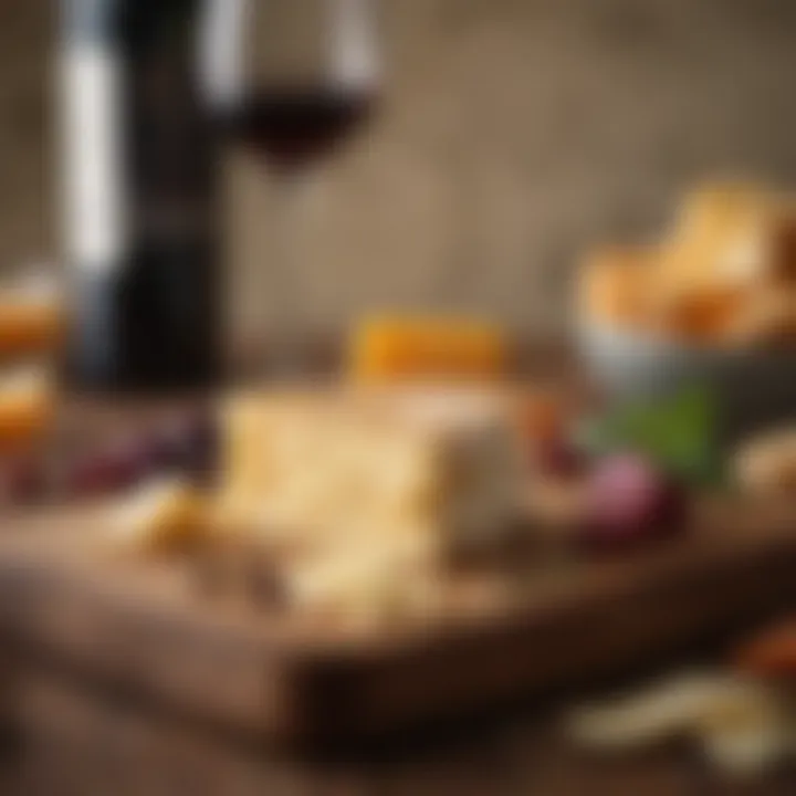 Tremor cheese in a gourmet setting with a wine pairing