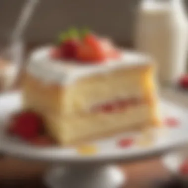 Essential Ingredients: The Heart of Tres Leches Cake A close-up of the ingredients used in making tres leches cake