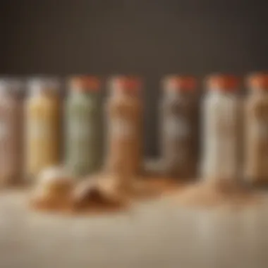 Exploring Different Types of Protein Shake Powders Diverse range of breakfast protein shake powders displayed