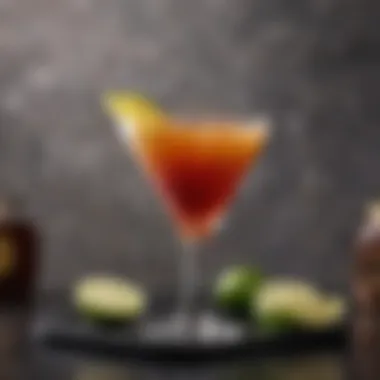 Cocktail Menu Featuring Call Brands A sophisticated cocktail menu highlighting call liquor selections
