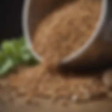 Brewing Ingredients for IPA Ingredients used in brewing IPA beer, showcasing grains and hops