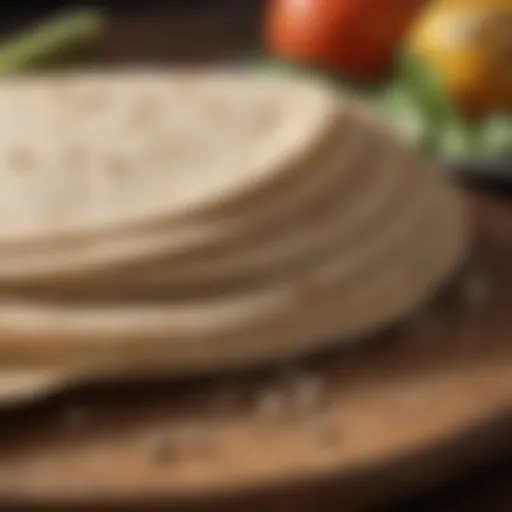 Nutritional breakdown of flour tortillas