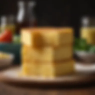 Presentation of a Modified Keto Cornbread Recipe Modified cornbread recipe presentation
