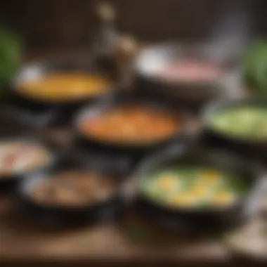 Various types of spring pans for culinary exploration