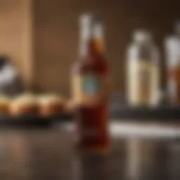 Starbucks Simple Syrup in a glass bottle