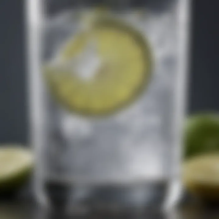 A refreshing Truly Hard Seltzer in a glass with ice