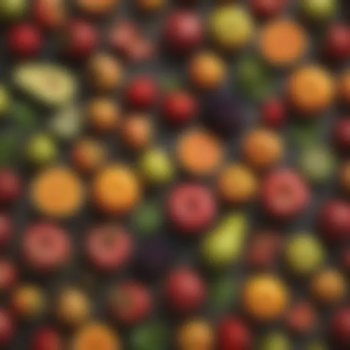 A vibrant assortment of fruits and vegetables identified in the Dirty Dozen list