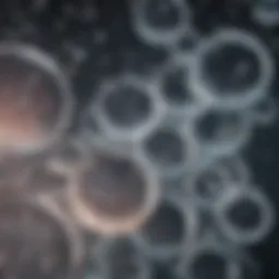 Close-up of sparkling water bubbles