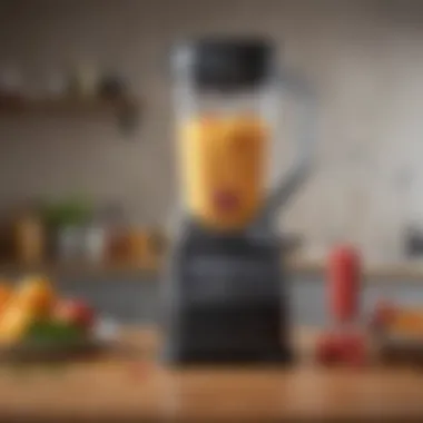 A user effortlessly operating the Ninja 16 oz Blender