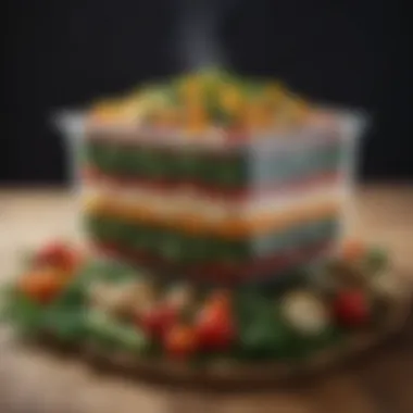 Culinary Excellence with Vacuum Sealed Ingredients A beautifully arranged meal prepared with vacuum sealed vegetables highlighting their appeal