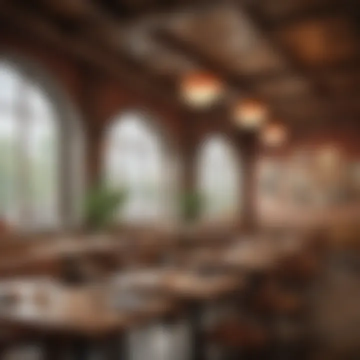 An example of a contemporary restaurant utilizing vintage design elements in its branding