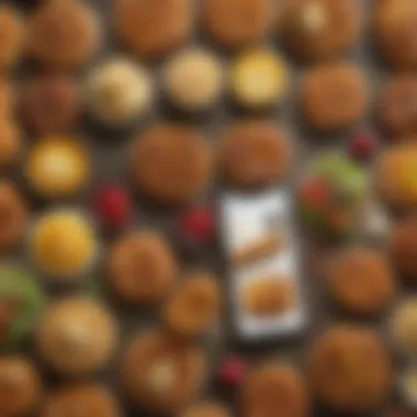 A smartphone displaying popular food delivery apps for Waffle House