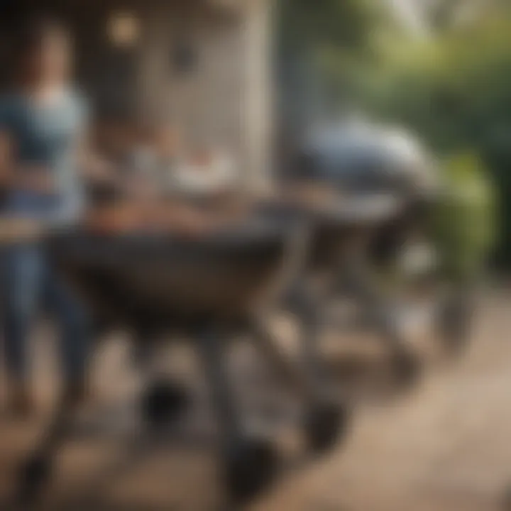 Comparison of different Weber Q grill designs