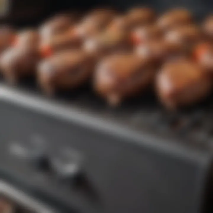 Close-up of Weber Q model number