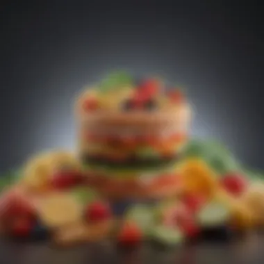 Fiber-Rich Food Choices An array of fruits and vegetables highlighting fiber-rich food choices.
