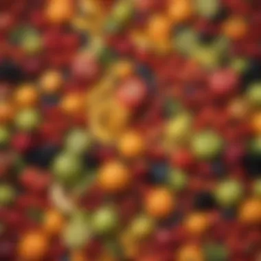 A Colorful Array of Organic Fruits Vibrant display of organic fruits