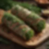 Cedar wraps infused with herbs and spices