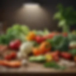 A vibrant array of fresh vegetables
